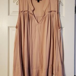 Sleeveless blush blouse